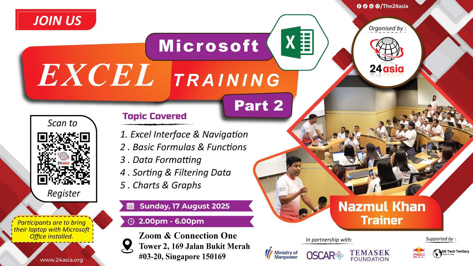 Microsoft Excel Training Oct 2025